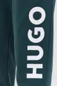 zielony HUGO spodnie dresowe bawełniane