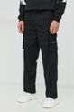 černá Bavlněné kalhoty Calvin Klein Jeans Pánský