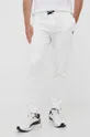 λευκό Παντελόνι φόρμας Guess Ανδρικά
