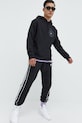 Βαμβακερό παντελόνι adidas Originals HK7319 μαύρο SS23