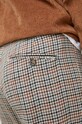 Kalhoty s příměsí vlny Pepe Jeans Castle Check hnědá PM2115162.856