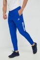 Běžecké kalhoty adidas Performance modrá