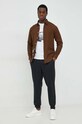 Шерстяные брюки BOSS 50479393 тёмно-синий AW22