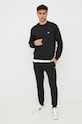 Lacoste παντελόνι φόρμας XH9624 μαύρο AW25