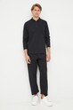 Trussardi spodnie dresowe bawełniane 52P00289.1T006039 czarny AW22