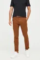 United Colors of Benetton spodnie brązowy