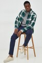 United Colors of Benetton spodnie 4VPNUF006.616 granatowy AW22