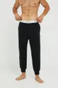 crna Dugi doljnji dio pidžame Calvin Klein Underwear Muški