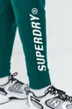 stalowy zielony Superdry spodnie dresowe bawełniane