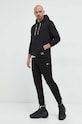 HUGO spodnie dresowe bawełniane 50475992 czarny AW22