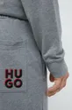 jasny szary HUGO spodnie dresowe bawełniane