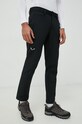 Salewa spodnie outdoorowe Puez Dolomitic 2 tkanina czarny 00.0000028484