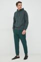 United Colors of Benetton spodnie dresowe ciemny zielony