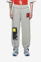 γκρί Βαμβακερό παντελόνι A-COLD-WALL* Relaxed Cubist Pants Ανδρικά