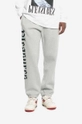 šedá Tepláky PLEASURES Burnout Sweatpants Pánský