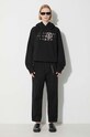 Bavlněné kalhoty Gramicci Loose Tapered Pant G103.OGT černá SS25