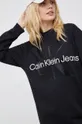 чорний Бавовняна сукня Calvin Klein Jeans