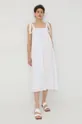 Bruuns Bazaar sukienka bawełniana biały