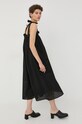 Bruuns Bazaar rochie din bumbac BBW2855 negru AW22