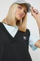 Pamučna haljina adidas Originals crna HM2134
