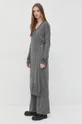 Twinset vestito con aggiunta di lana grigio