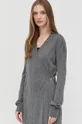 grigio Twinset vestito con aggiunta di lana