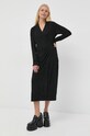 Twinset sukienka z domieszką wełny 222LI3355 czarny AW22