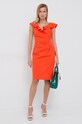 Lauren Ralph Lauren sukienka 253871983003 pomarańczowy AW22