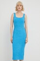 Samsoe Samsoe rochie F22200007 albastru AW22