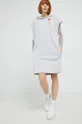 Βαμβακερό φόρεμα Love Moschino γκρί