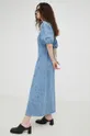 Rifľové šaty Gestuz modrá