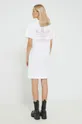 Βαμβακερό φόρεμα adidas Originals λευκό