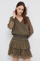Pepe Jeans rochie mini verde PL953129.098