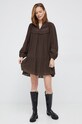 Pepe Jeans rochie PL953152.885 maro AW22