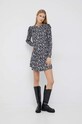 Pepe Jeans rochie Marlene Print PL953162.965 negru AW22