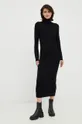 Calvin Klein gyapjú ruha fekete