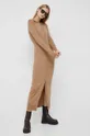 béžová Šaty s prímesou vlny Calvin Klein