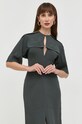 Victoria Beckham rochie 1322WDR003752A verde AW22