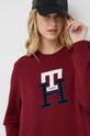 Tommy Hilfiger pamut ruha burgundia WW0WW37442.9BYY