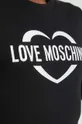Bombažna obleka Love Moschino