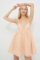 For Love & Lemons sukienka tkanina pomarańczowy CD2670.SU22