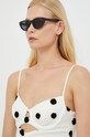 For Love & Lemons rochie din in alb CD2683.SU22