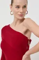 červená Šaty s prímesou hodvábu Elisabetta Franchi
