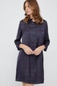 Sisley sukienka 4V82LV020.66W fioletowy AW22