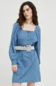 modrá Rifľové šaty Lee
