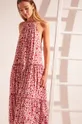 Φόρεμα παραλίας women'secret Vi Long Flower Dress ροζ