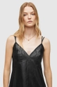 AllSaints sukienka SLOANE SLIP DRESS czarny