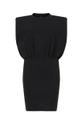 czarny AllSaints sukienka bawełniana MIKA MINI DRESS