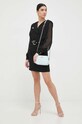 Рокля Morgan RIPAM.F.NOIR черен AW22