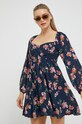 Šaty Abercrombie & Fitch KI159.2463.206 námořnická modř AW22
